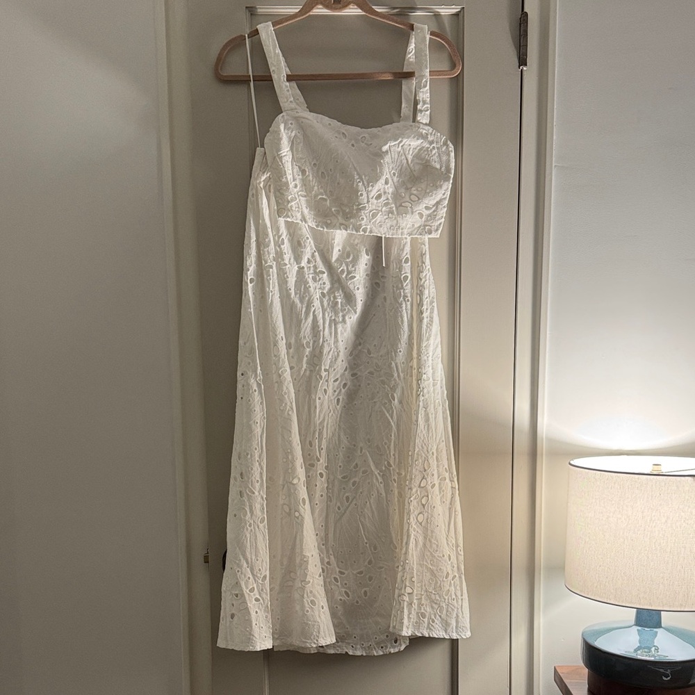 Petal & Pup White Eyelet Dress